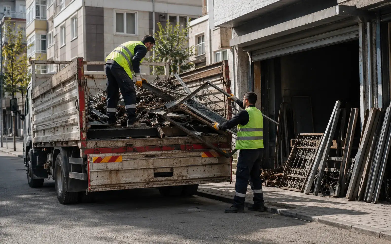 İstanbul’da araçla yerinde hurda alımı ve tartım işlemi